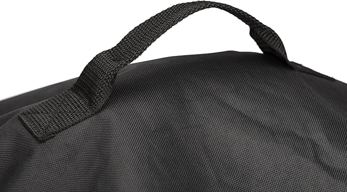 Cuisinart 18” Smoker & Grill Cover, Universal Fit for Grills, Griddles, Smokers, Durable 600D Fabric, Water & Weather Resistant Nylon, UV and Fade Resistant Barbecue Cover with Velcro, Black