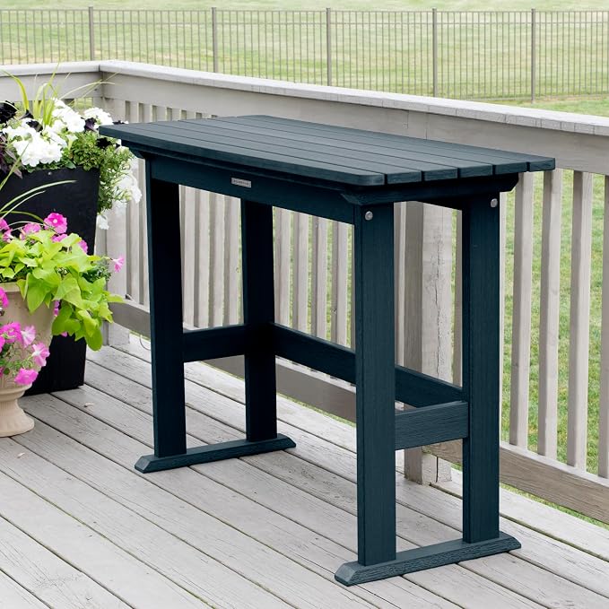 Highwood Lehigh 6pc Counter Height Balcony Dining Set, Federal Blue
