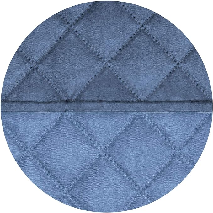 PureFit Reversible Chair Sofa Cover Dog Couch Covers for Sofa, 25.5 in | Dark Blue/Light Blue, Water Resistant Couch Protector, Washable Pet Couch Cover with Non Slip and Elastic Straps For Kids
