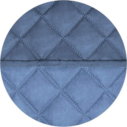 PureFit Reversible Quilted Couch Covers for Dogs Loveseat Sofa Cover 46.5” | Dark Blue/Light Blue, Water Resistant Couch Protector, Washable Pet Couch Cover with Non Slip and Elastic Straps For Kids