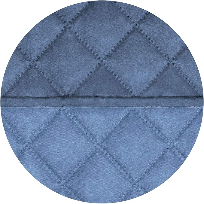 PureFit Reversible Quilted Sofa Cover, Water Resistant Slipcover Furniture Protector, Washable Couch Cover with Non Slip Foam and Elastic Straps for Kids, Pets (X Large, DarkBlue/LightBlue) | Dark Blue/Light Blue, Water Resistant Couch Protector, Washa...