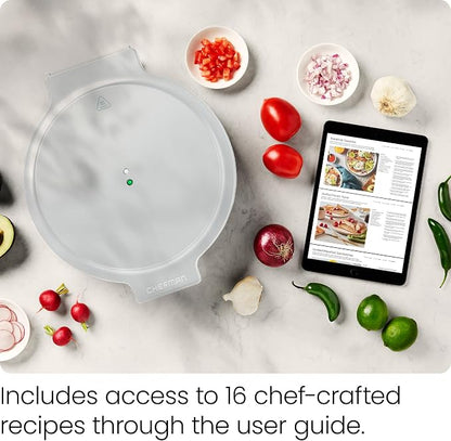 Chefman Everything Maker & Pizza Oven – 1440W Countertop Electric Pizza Maker with 12” Nonstick Cooking Plates, Plus Makes Quesadillas, Omelettes and More, with Indicator Lights and Vertical Storage