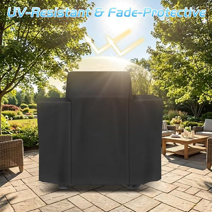 Grill Cover for Traeger Westwood, Wood Pellet Smoker Cover for Traeger TFB65YLJU Westwood Grill Accessories Replacement Parts 600D Outdoor Waterproof BBQ Covers Grilling