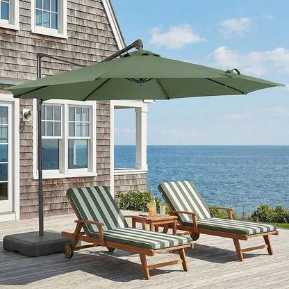 COWVIE Umbrella Canopy Replacement for 8 Ribs Patio Umbrella, Outdoor Table Parasol Replacement for Yard, Canopy Only