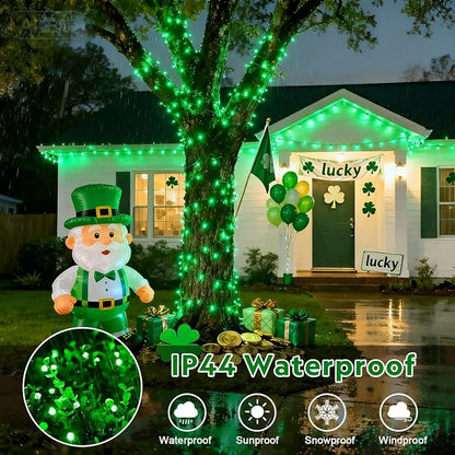 JMEXSUSS 1000 LED Green Christmas Lights Plug in, 328ft Halloween Lights | Plug in, Green Wire, Durable, 8 Modes, Waterproof, for Christmas Halloween Yard Patio Tree Porch Decor