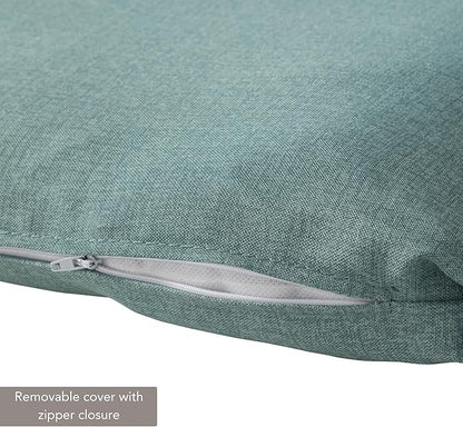Greendale Home Fashions Outdoor Reversible Chaise Lounge Chair Cushion, Seafoam