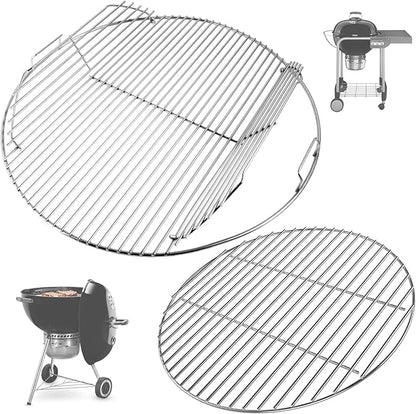 Round Grill Grate for Weber 22" Original Kettle Charcoal Grills, 7436 Cooking Grate & 7441 Charcoal Grate for Weber Performer/Jumbo Joe Premium/ Master-Touch & Other 22 Kettle Grill Accessories