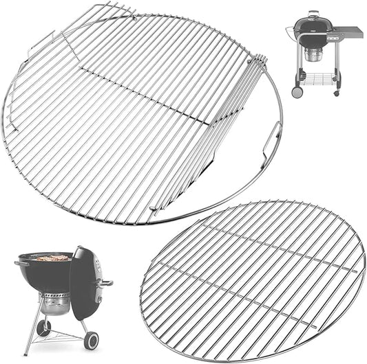 Round Grill Grate for Weber 22" Original Kettle Charcoal Grills, 7436 Cooking Grate & 7441 Charcoal Grate for Weber Performer/Jumbo Joe Premium/ Master-Touch & Other 22 Kettle Grill Accessories