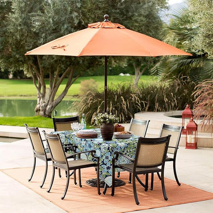 LVTXIII Rectangle Outdoor Tablecloth with Umbrella Hole and Zipper, Water-Repellent 60 x 84 Inch Patio Table Cover for Picnic, Garden, Backyard Dining, Botanical Blues