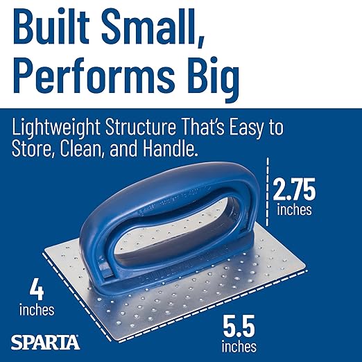 SPARTA 4071200 Plastic Grill Pad Holder, 5.5 X 4 Inches, Blue