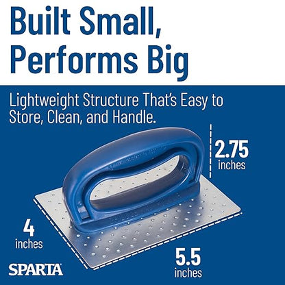 SPARTA 4071200 Plastic Grill Pad Holder, 5.5 X 4 Inches, Blue