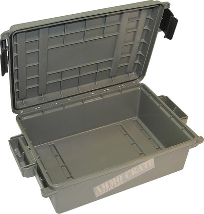 MTM ACR4-18 Ammo Crate Utility Box-Carry up to 65lbs of gear-Stackable design,double padlock for security - Water-resistant O-ring seal - Army Green,(Pack of 4)