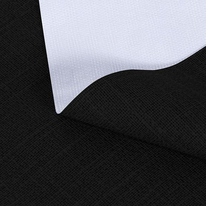 sancua Waterproof Square Vinyl Tablecloth Table Cloth 54x54 Inch, Black | 100% Oil Spill Proof, PVC Material, Wipe Clean Table Cover for Dining Tables, Buffet Parties and Camping
