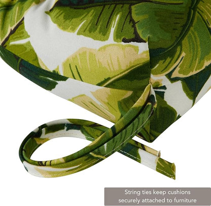 Greendale Home Fashions Tropical White 44'' x 22'' Outdoor High Back Chair Cushion