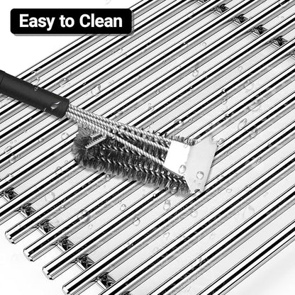 Spirit Grill Grates Stainless Steel 7637 for Weber Spirit E210 Grill Replacement for Weber Spirit 200 & Spirit GS4 II E210 Grill Parts for Weber Spirit Stainless Steel Grates 17.5" E210 E220 S210 S220
