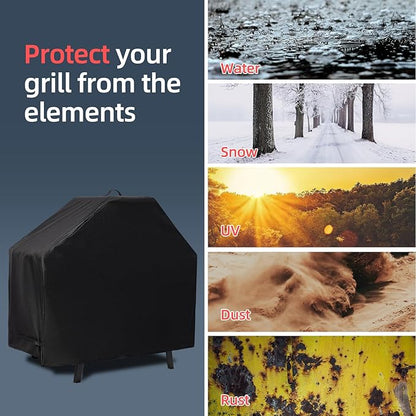 Waterproof Cover for Ninja XSKUNSTAND Outdoor Stand with Two Side Tables, Grill Accessories for Ninja Woodfire Grill OG300/700/800/900 Series & Oven OO101, for Artisan Pizza Oven MO201 (Cover Only)
