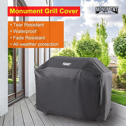 Monument Heavy Duty Gas BBQ Grill Cover,62-inches for Grill Models Denali 405 and Denali 425, 77352, SKU 96083