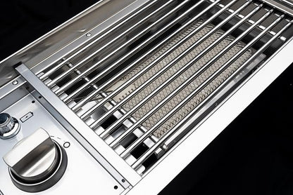 Spire Built-in 18000BTUs Searing Side Burner with Lid, Stainless Steel | Offers Drop-In Side Burner, Outdoor Propane Grill & Cooking, Convertible to Natural Gas, for BBQ Grill Island