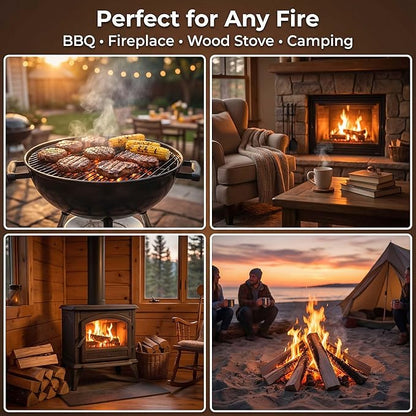 Fire Starter Cubes for Grills: Natural Fire Starters Blocks - Quick Ignition Odorless Firestarter Squares for Campfire BBQ Outdoor Firepits Fireplaces & Wood Stoves - 144 pcs