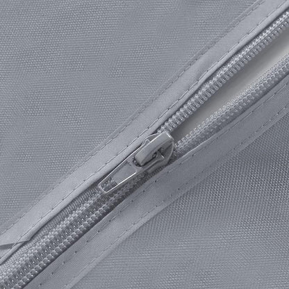Fitable Outdoor and Indoor Tablecloth, Silver Grey, 60 Inches Round | Washable Waterproof Wrinkle Free Table Cover, Zipper and Umbrella Hole, For Spring Summer Party Picnic Camping Patio