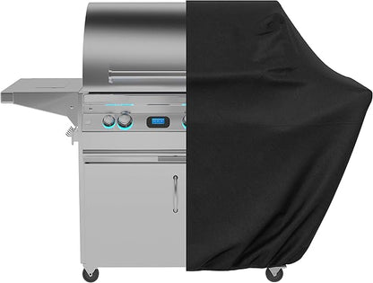 Amazon Basics Gas Grill Barbecue Cover for Outdoor, Waterproof, Anti-UV, Durable, 46" x 24" x 46", Small, Black
