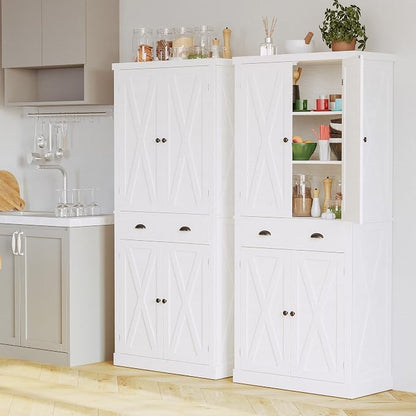 IRONCK Storage Cabinet with Drawers and Doors for Living Room and Entryway | Open Shelves, Adjustable shelves, Organized essentials