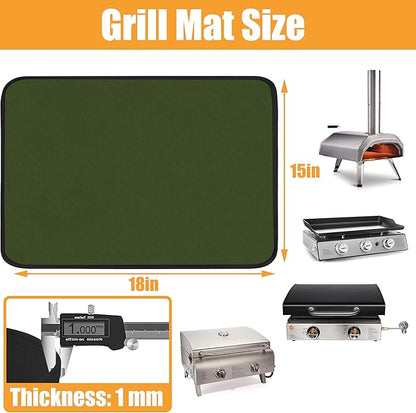 Blackstone Griddle BBQ Mat - Heat Resistant, Fireproof, Protects Outdoor Grill Table and Indoor Fireplace - 0.04in Thickness