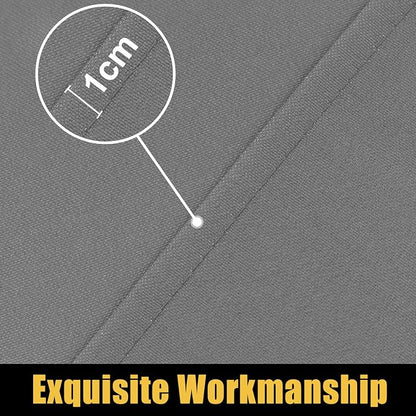 Smiry Rectangle Picnic Table Cloth, Waterproof Elastic Fitted Tablecloths for 8 Foot Tables, Washable Polyester Table Cover for Camping, Indoor and Outdoor (Grey, 30"x96")