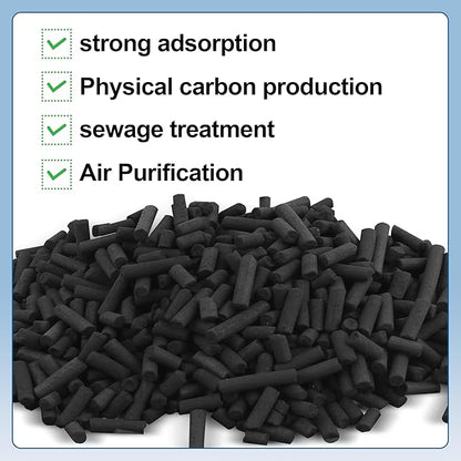 6.6 lbs Bulk Carbon Charcoal Filter Media Pellets for Aquarium Fish Tank Koi Reef Filter