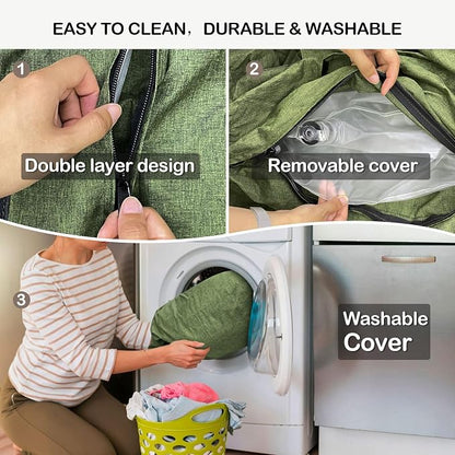 Inflatable Couch with Built-in Rechargeable Pump 2 Mins Air Sofa Camping | Inflatable Sofa Premium Oxford Cloth Camping Couch Portable Blow Up Couch for Outdoor Travel Home Guests Backyard Patio