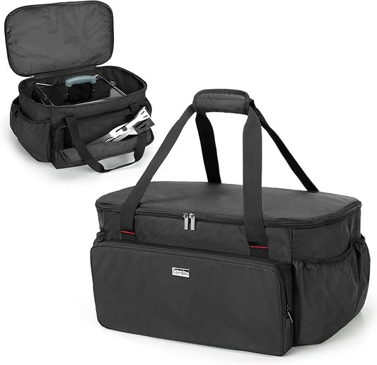 samdew Portable Grill Carry Bag Compatible with Weber 1141001 Go-Anywhere Gas Grill, Outdoor Camp Grill Cover Compatible with Weber 121020 Go-Anywhere Charcoal Grill, Bag Only (Patented Design)
