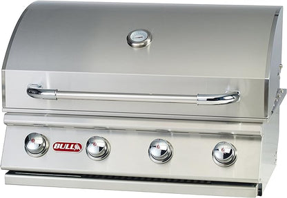 Bull Outdoor Products 26039 Natural Gas Outlaw Drop-In Grill Head & Mophorn Outdoor Kitchen Doors, 30W x 21H Inch, 304 Stainless Steel Double Doors with Vents, BBQ Access Door