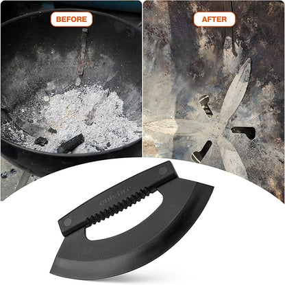 onlyfire Kettle Grill Scraper, BBQ Grill Blade Cleaning Tool for Weber Kettle, Weber WSM Cooker, Kamado Charcoal Grills Like Big Green Egg, Kamado Joe and Outdoor Grills, Safe for Porcelain Coating