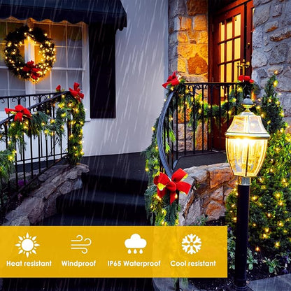 Extra-Long 144FT Solar String Lights for Outside, 2 Pack 400LED Solar Fairy Lights Outdoor Waterproof, Copper Wire with 8 Modes Solar Twinkle Lights for Tree Garden Party Patio Xmas Decor (Warm White)