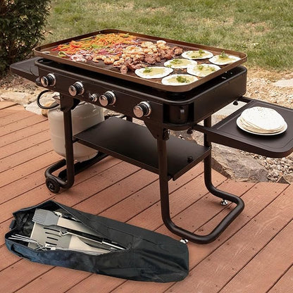 Grill Storage Bag, BBQ Tool Bag, Outdoor Grilling Bags, Oxford Cloth Grill Utensil Storage, Foldable Grill Bag for Camping and Hiking BBQ, Grill Accessory