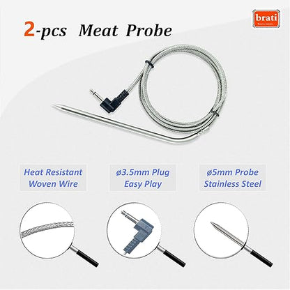 Meat Probe for Camp Chef Wood Pellet Grills,Replacement Part PG24-86,2 Pack
