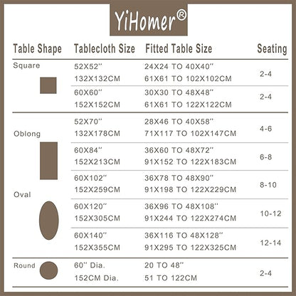YiHomer Pastoral Rectangle Tablecloth - 60 x 120 Inch Table Cloth - Washable Table Cover with Dust-Proof Wrinkle Resistant for Restaurant, Picnic, Indoor and Outdoor Dining, Floral (Dark Blue)