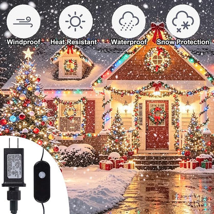 WATERGLIDE 200LED Smart Color Changing Halloween Lights with Remote & APP Controlled, 66ft RGB Fairy String Lights, Music Sync Multiple Modes, Waterproof Holiday Xmas Tree Home Indoor Outdoor Decor