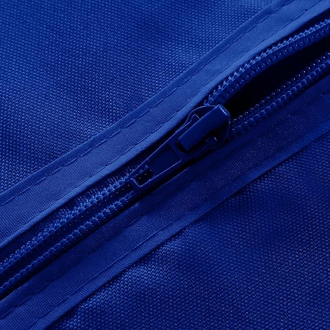 SARAFLORA Outdoor and Indoor Tablecloth -60x102 inch Blue, Wrinkle Free Washable Waterproof Table Cloth with Umbrella Hole and Zipper Rectangle Table Cover for Spring/Summer/Patio/Picnic/BBQS/Party