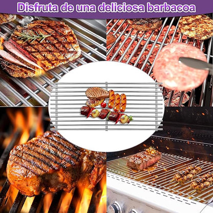 92461 Stainless Steel Heat Plate with 36-B-11 Cooking Grates Replacement for American Outdoor Replacement Grill Parts 36NB 36PC 36NB-00SP