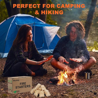 1.8 Lbs Fire Starter - Fire Starters for Campfires, BBQ, Fire Pit, Chimney, Smoker, Pizza Oven, Wood Stove, Charcoal Starter, Fire Starters for Grill, Firestarter