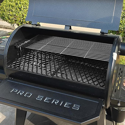 Uniflasy Warming Rack for Pit Boss PB850 PB820 Series Pellet Grill, Stainless Steel Upper Cooking Grate Replacement for Pit Boss PB850G 10514 PB820D3B, Foldable BBQ Grill Top Rack