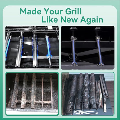 463448021 Grill Replacement Parts for Charbroil Performance 5 Burner 463448021 463451022 463450022 463449021 463455021, 4 Burner 463365021, G325-0002-W1 Heat Plate, G327-2100-W1 Burner, Crossover Tube