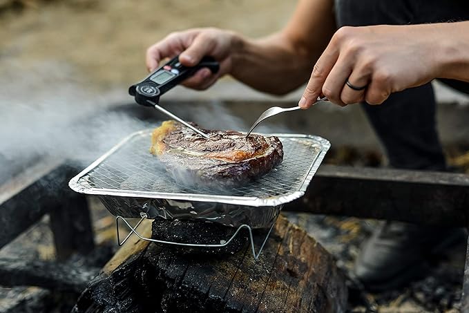 Disposable Charcoal Grill Ideal for Camping and Tailgate Parties -Pack of 2 Small size Portable, Easy To Light, and Convenient charcoal grill Lasts 1.5 hours Grill Anytime, Anywhere