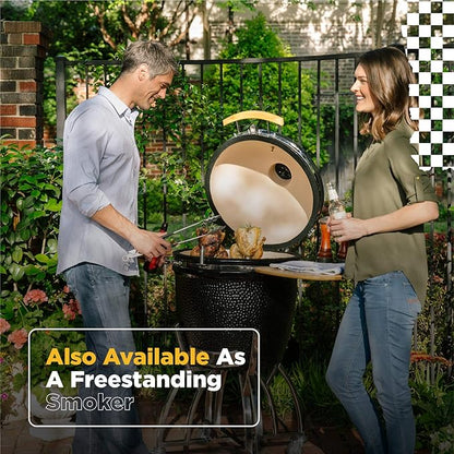 Coyote Asado Built-In Ceramic Cooker- Smoker and Grill - C1CHCS