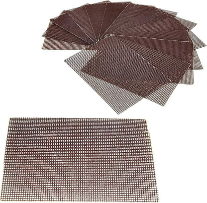 [100 Pack] Grill Cleaning Screens-Griddle Scraping Cleaner Mesh, Removal of Tough Stain on BBQ Grills, Cooktops and Stove Tops for Restaurant, Bars and Home Use