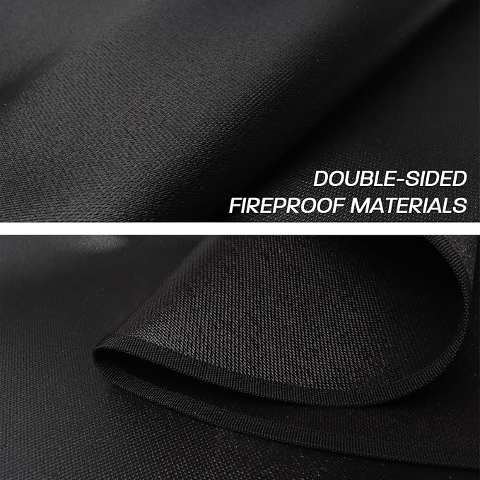 39" Fire Pit Mat for Solo Stove Bonfire - Round Under Grill Mat | Double-sided Fireproof,Oil & Waterproof,Portable,Easy to Clean,Outdoor Patio Deck Protection,Fireplace,Camping Stove Fire Mat
