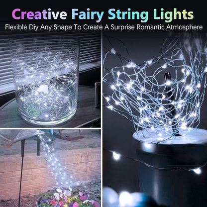 3 Pack 60 LED Fairy Lights Battery Operated with Remote, 20 FT Cool White | Cuttable, 8 Modes, Memory, Dimmable, Waterproof Battery String Lights with Timer for Indoor Outdoor, Christmas Decorations