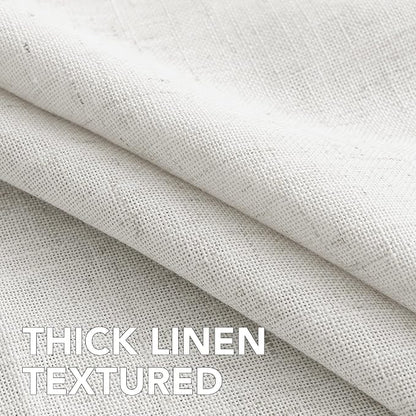 H.VERSAILTEX Linen Table Cloths Square 60 x 60 Inch Premium Tablecloth Spill-Proof Waterproof Table Cover for Dining Buffet Feature Extra Soft and Thick Fabric Wrinkle Free, White