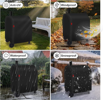 Outdoor Grill Cover Fits Royal Gourmet CD2030AN Charcoal Grill, Waterproof 600D Heavy Duty Barrel Grill Cover, Fade Resistant & Rip-Proof BBQ Grill Covers for CD Series.